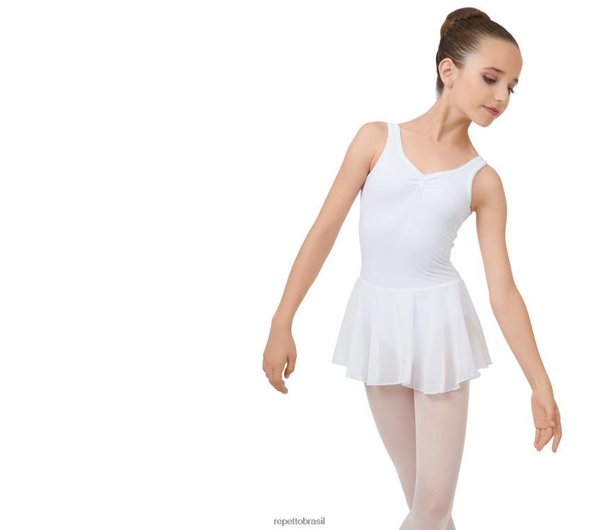 roupas br Repetto crianças túnica com decote franzido moda 8JZ2L8661