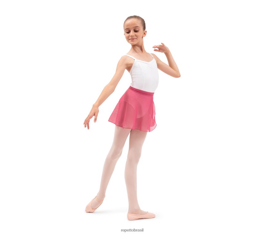 roupas br Repetto crianças saia curta de chiffon moda 8JZ2L8743