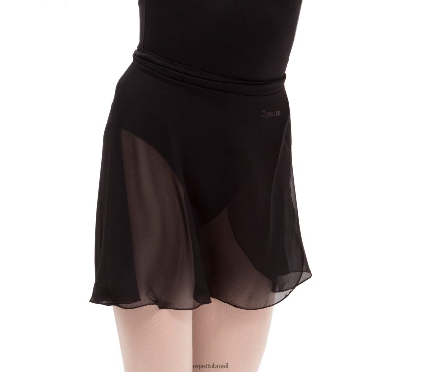 roupas br Repetto crianças saia curta de chiffon moda 8JZ2L8744