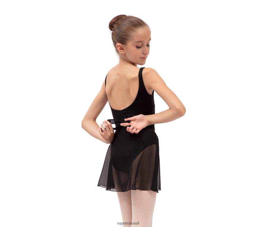 roupas br Repetto crianças saia curta de chiffon moda 8JZ2L8744