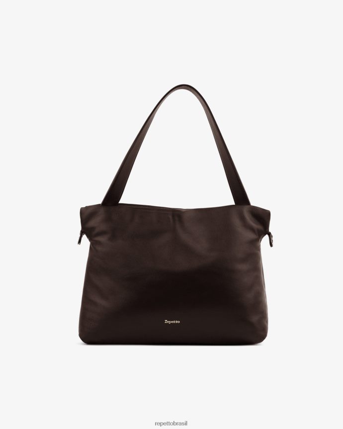 acessórios br Repetto mulheres bolsa de plumas marrom ristretto 8JZ2L8287
