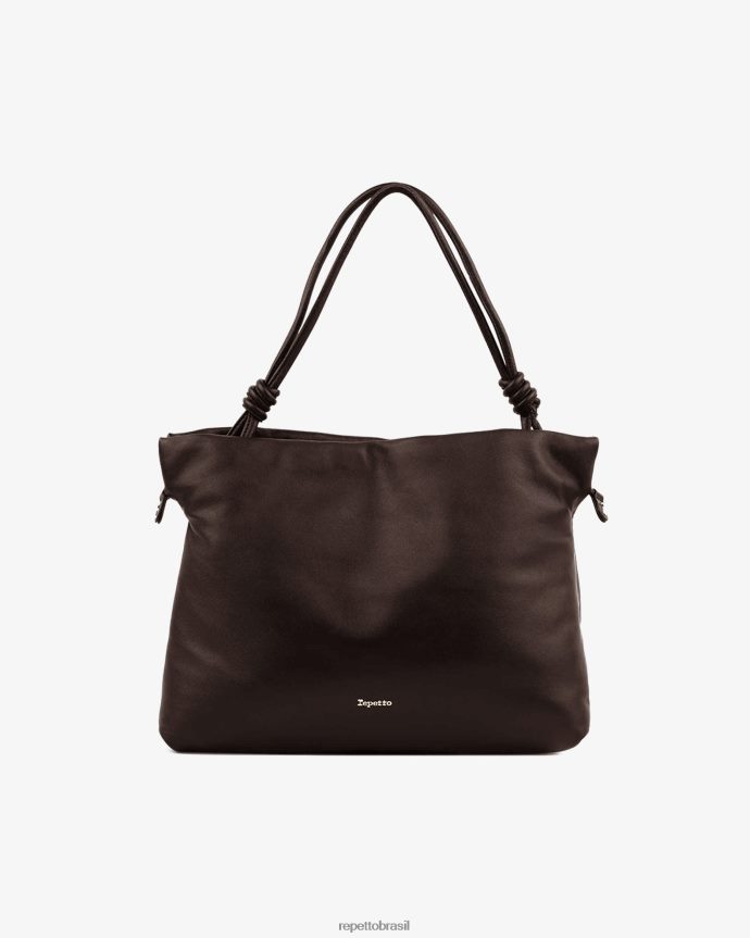 acessórios br Repetto mulheres bolsa de plumas marrom ristretto 8JZ2L8287