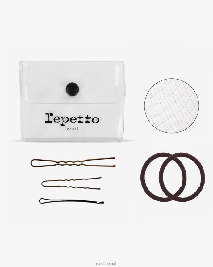 acessórios br Repetto mulheres kit de cabelo para coque dançante marrom castanho 8JZ2L8633