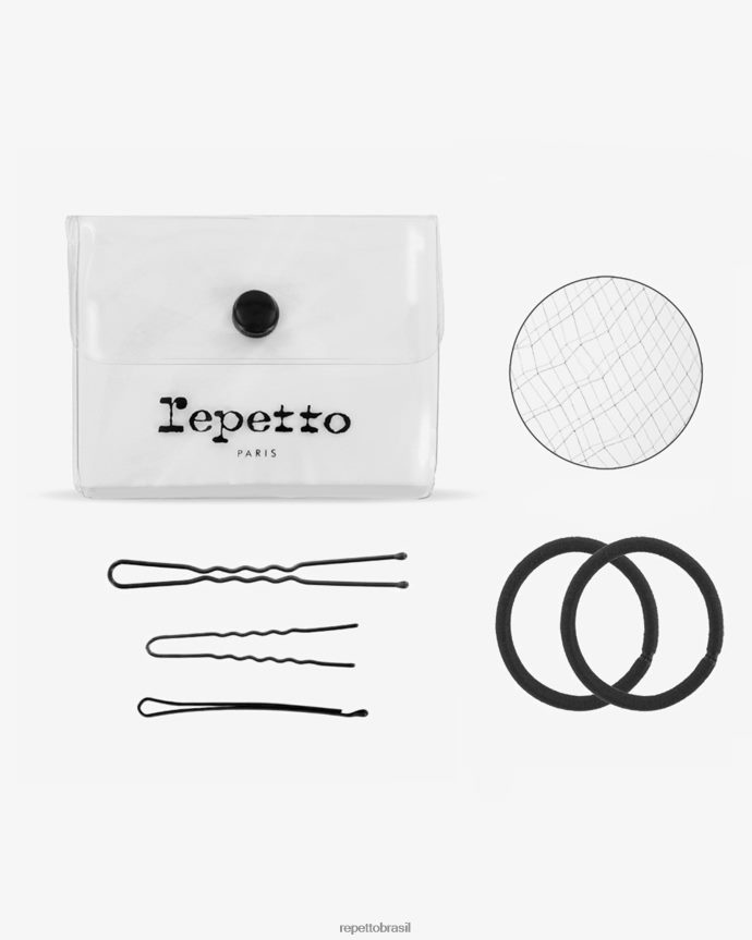acessórios br Repetto mulheres kit de cabelo para coque dançante preto 8JZ2L8634