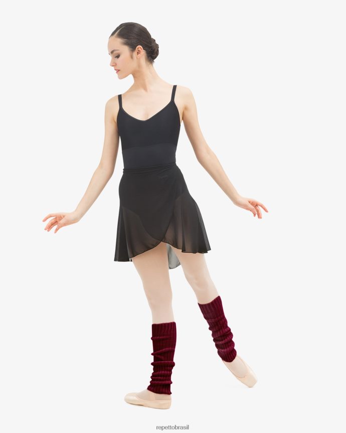 acessórios br Repetto mulheres aquecedores de perna cor granada 8JZ2L8541