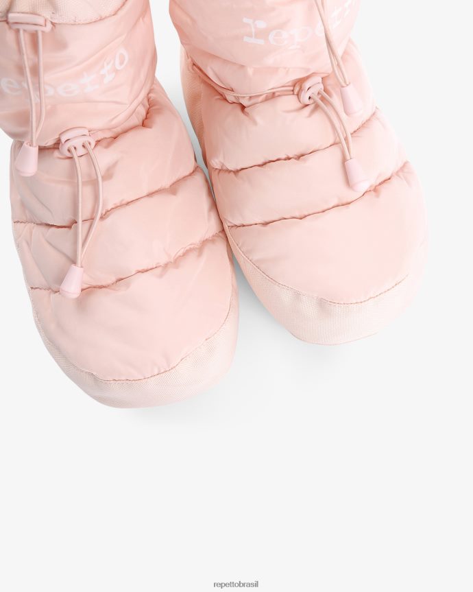 calçados br Repetto mulheres botas de aquecimento pétala rosa 8JZ2L8521