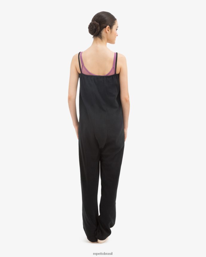 roupas br Repetto mulheres macacão de aquecimento preto 8JZ2L8531