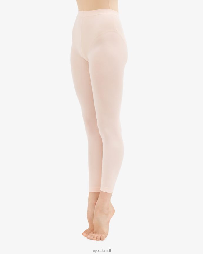 roupas br Repetto mulheres meia-calça de dança sem pés pétala rosa 8JZ2L8614