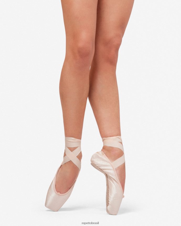 calçados br Repetto mulheres sapatilhas de ponta anna - caixa grande com sola macia rosa 8JZ2L8562