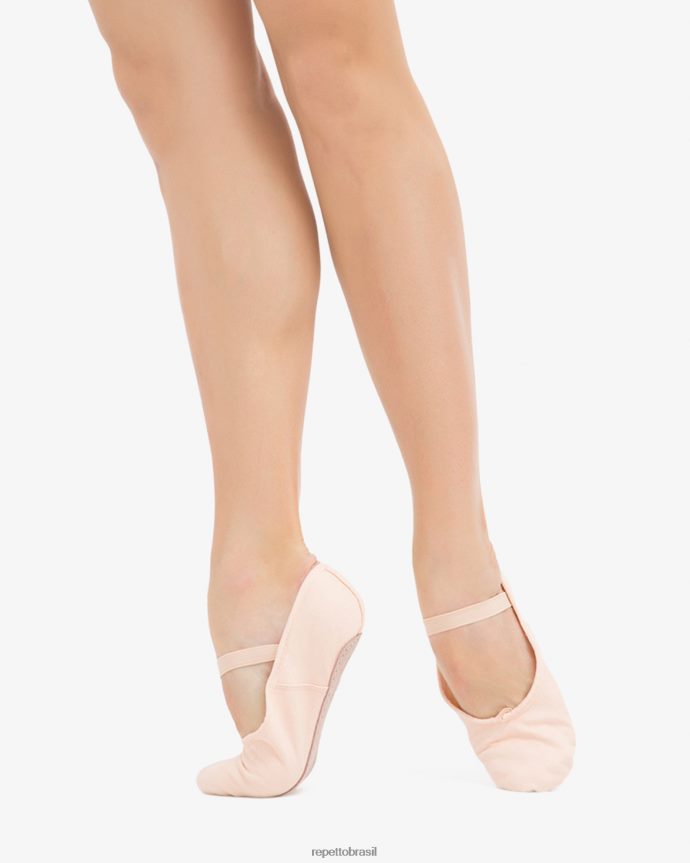 calçados br Repetto mulheres sapatilhas macias com sola completa pétala rosa 8JZ2L8589