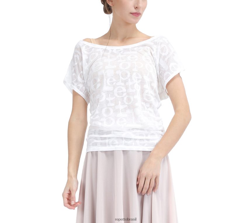 roupas br Repetto mulheres camiseta transparente moda 8JZ2L8550