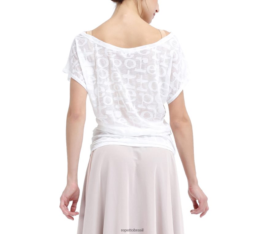 roupas br Repetto mulheres camiseta transparente moda 8JZ2L8550