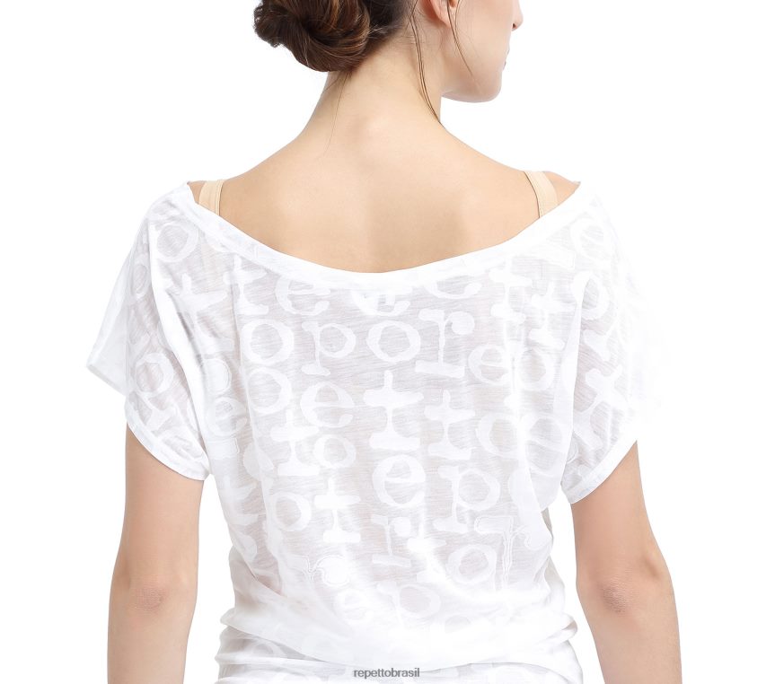 roupas br Repetto mulheres camiseta transparente moda 8JZ2L8550