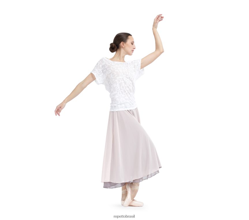 roupas br Repetto mulheres camiseta transparente moda 8JZ2L8550