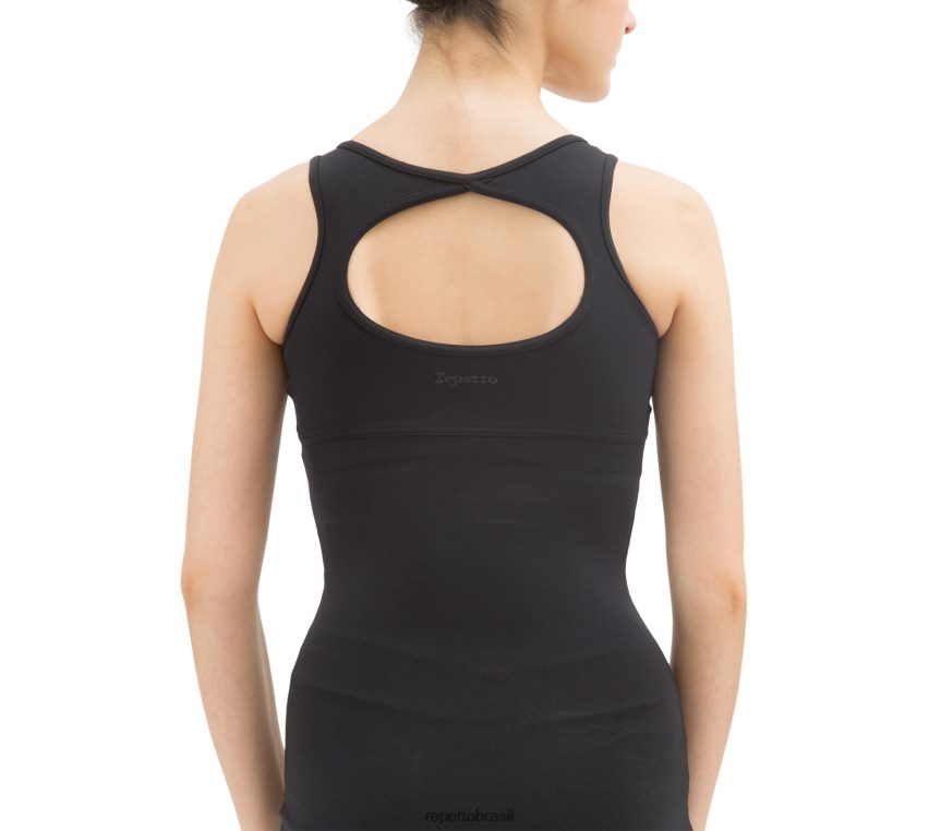 roupas br Repetto mulheres top longo sem mangas moda 8JZ2L8549