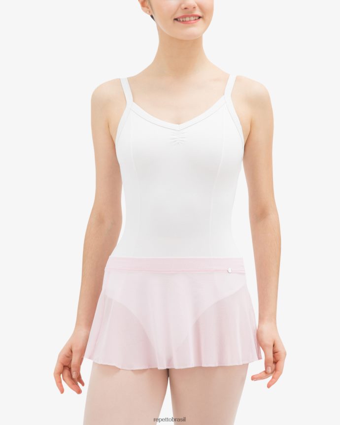 roupas br Repetto mulheres saia curta arrastão Rosa pálido 8JZ2L8502