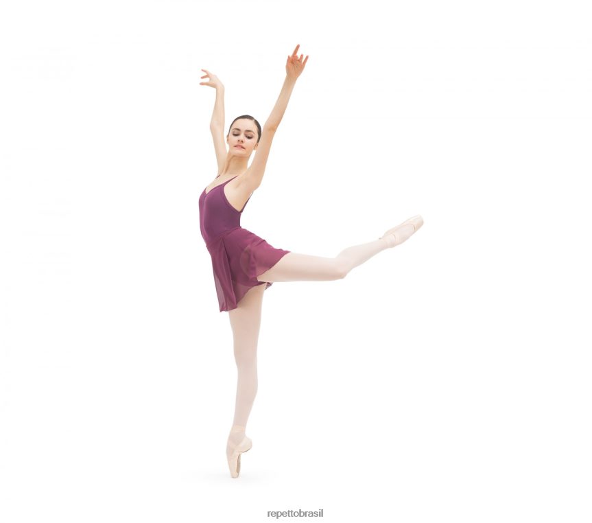 roupas br Repetto mulheres saia curta de chiffon moda 8JZ2L8504