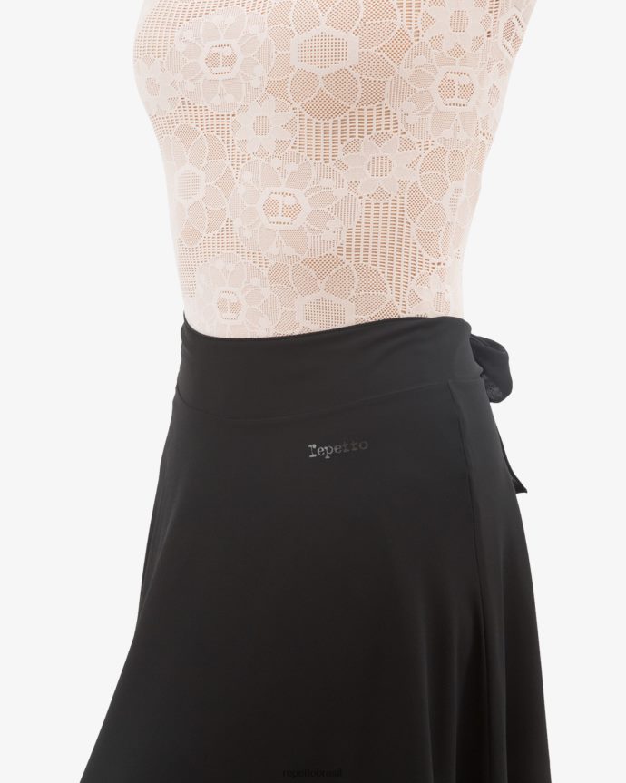 roupas br Repetto mulheres saia de ensaio reversível preto 8JZ2L8510