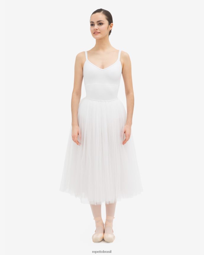 roupas br Repetto mulheres saia de tule para ensaio branco 8JZ2L8493