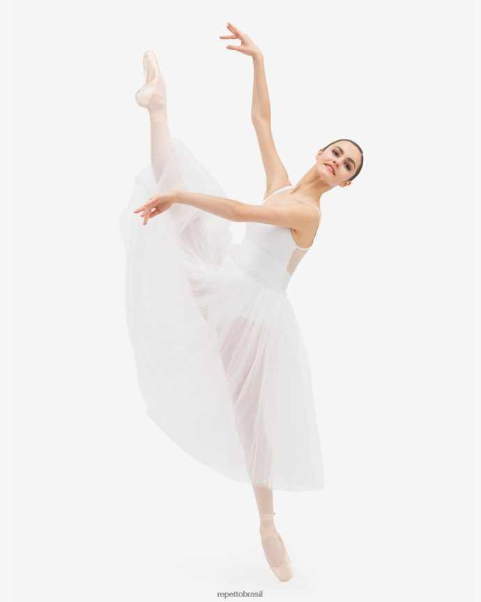 roupas br Repetto mulheres saia de tule para ensaio branco 8JZ2L8493