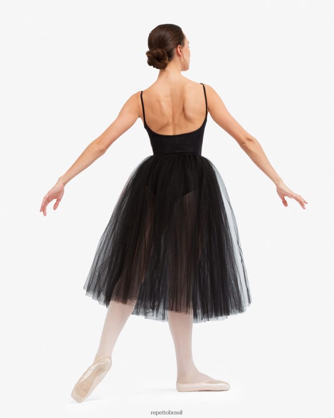 roupas br Repetto mulheres saia de tule para ensaio preto 8JZ2L8492