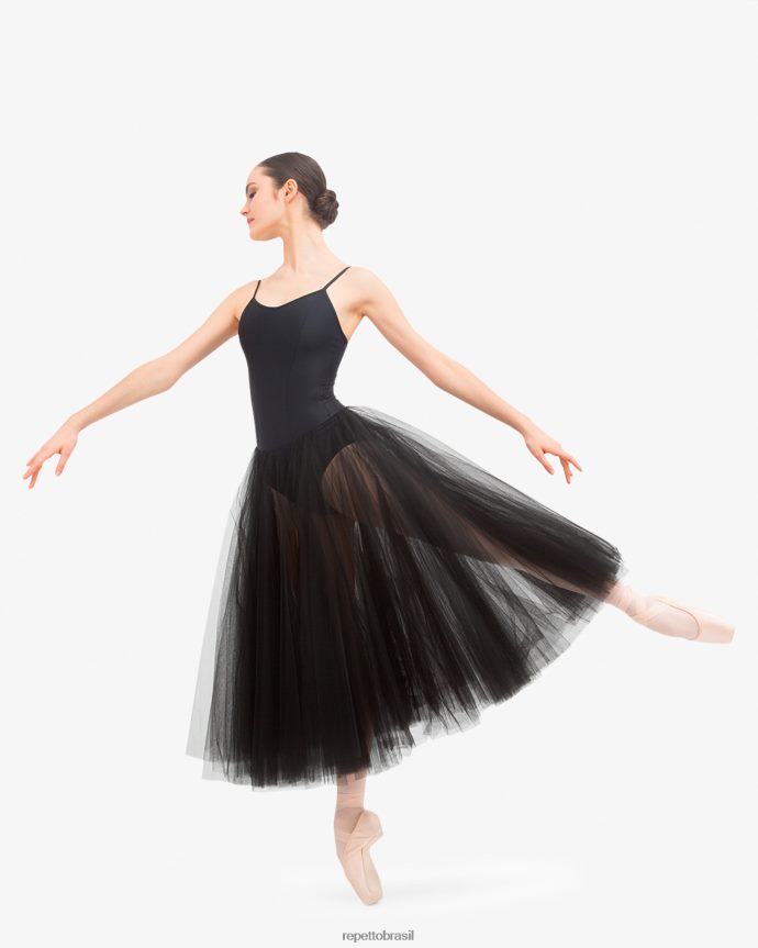 roupas br Repetto mulheres tutu longo preto 8JZ2L8495
