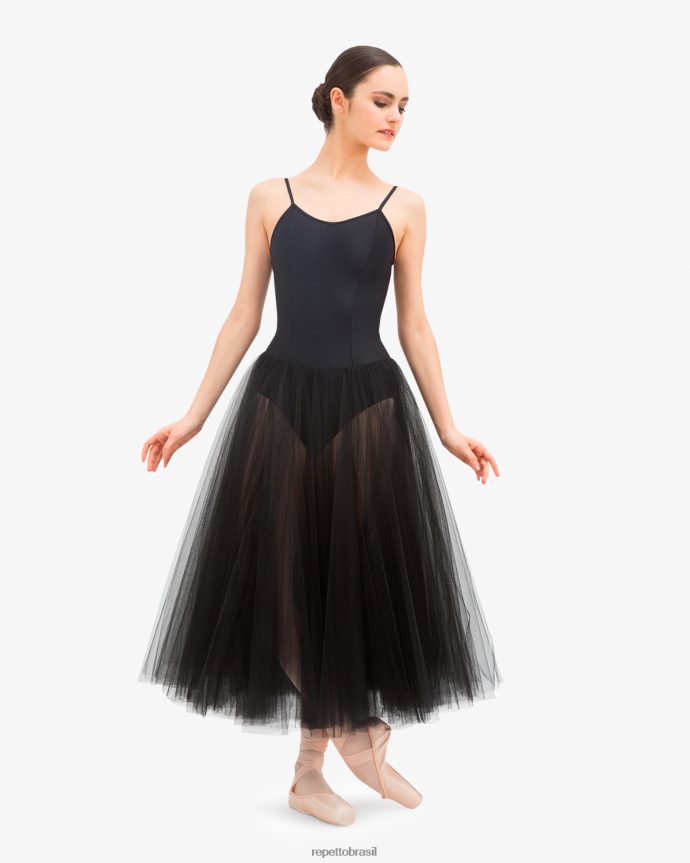 roupas br Repetto mulheres tutu longo preto 8JZ2L8495