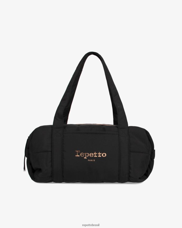 acessórios br Repetto mulheres bolsa acolchoada em nylon tamanho m preto 8JZ2L8407