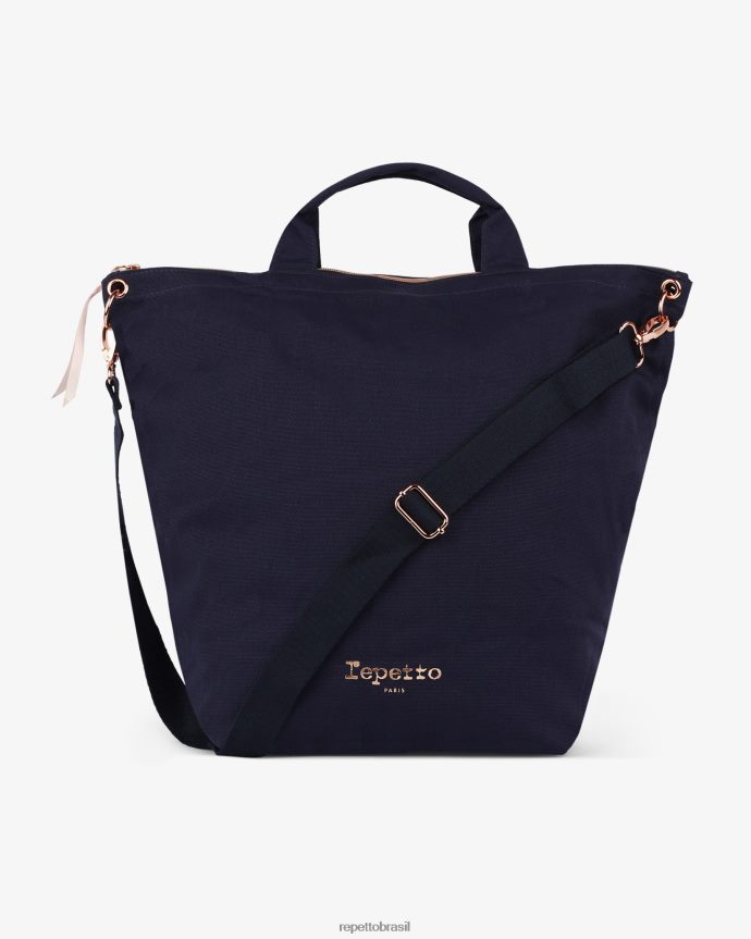 acessórios br Repetto mulheres bolsa crossbody step azul da meia noite 8JZ2L8430