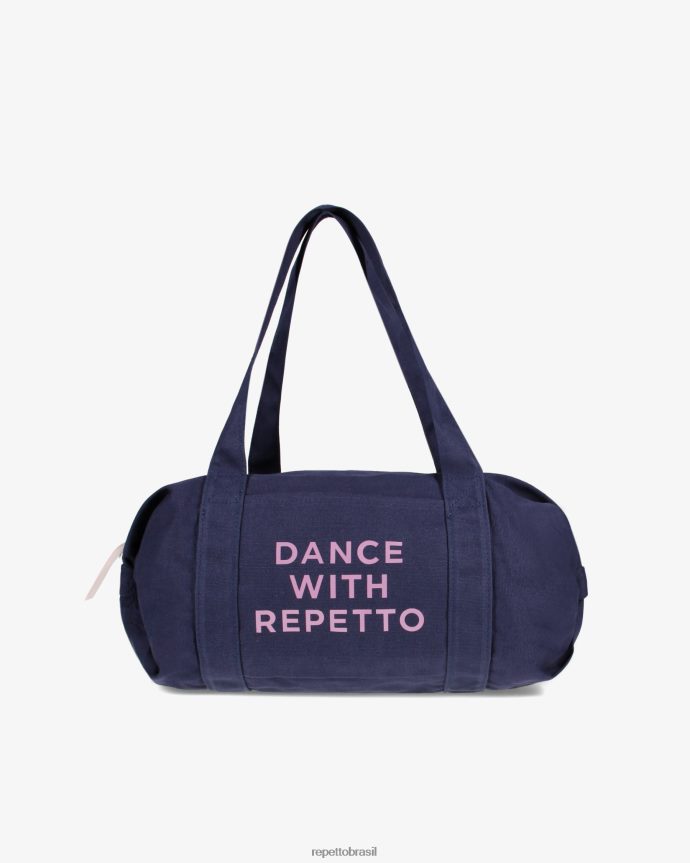 acessórios br Repetto mulheres bolsa de algodão tamanho m azul da meia noite 8JZ2L8405