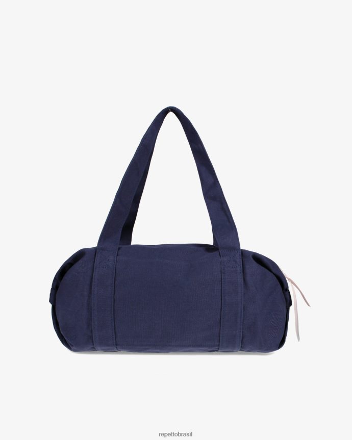 acessórios br Repetto mulheres bolsa de algodão tamanho m azul da meia noite 8JZ2L8405