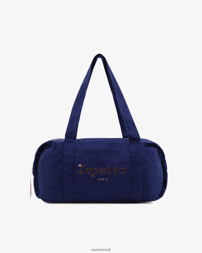 acessórios br Repetto mulheres bolsa de algodão tamanho m azul gasolina 8JZ2L8404