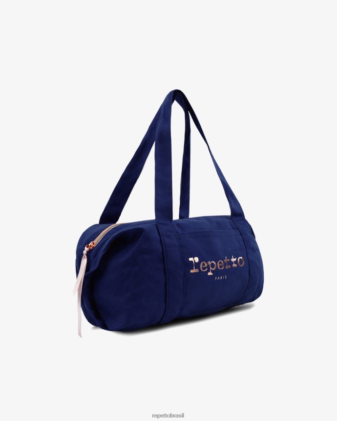 acessórios br Repetto mulheres bolsa de algodão tamanho m azul gasolina 8JZ2L8404