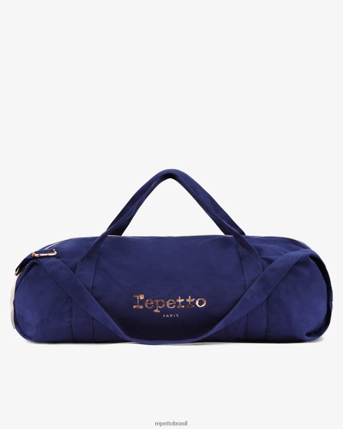 acessórios br Repetto mulheres bolsa de algodão tamanho xl azul gasolina 8JZ2L8420