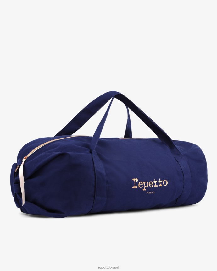 acessórios br Repetto mulheres bolsa de algodão tamanho xl azul gasolina 8JZ2L8420
