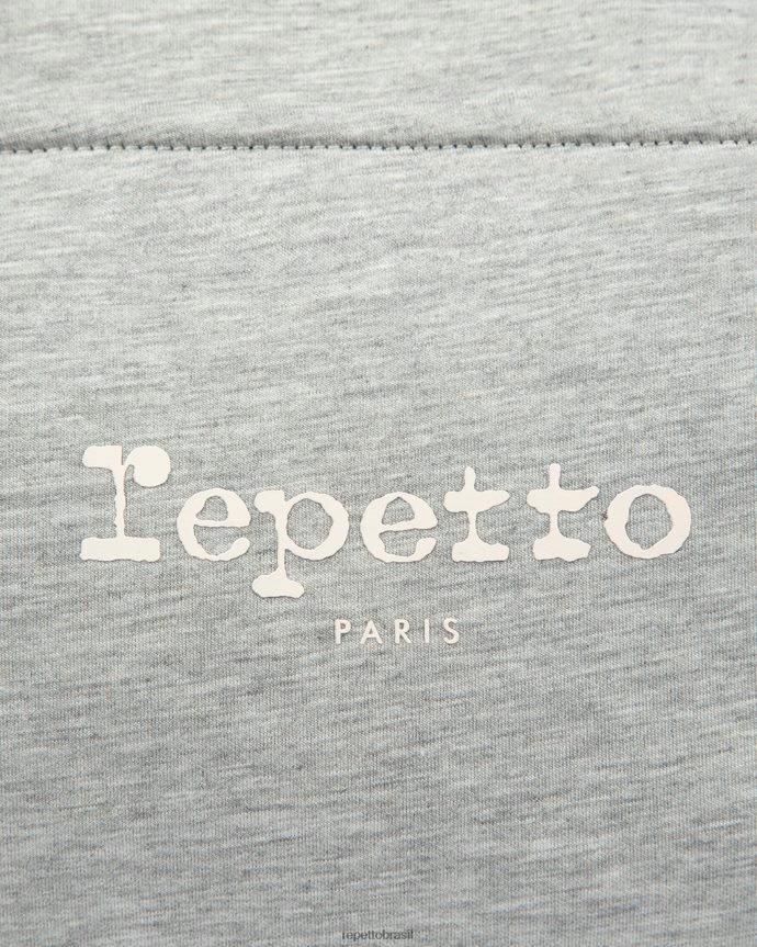 acessórios br Repetto mulheres bolsa de jérsei tamanho l cinza claro manchado 8JZ2L8410
