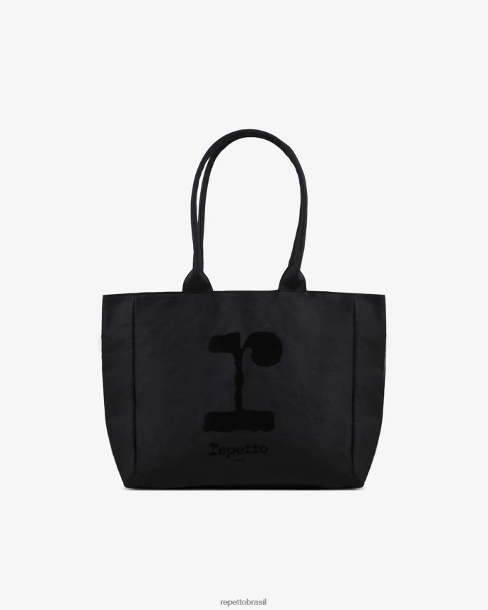 acessórios br Repetto mulheres sacola de compras "r" preto 8JZ2L8426