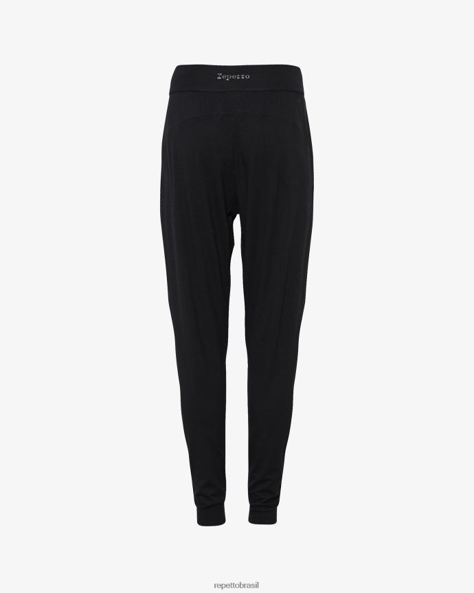 roupas br Repetto mulheres calças de harém preto 8JZ2L8374