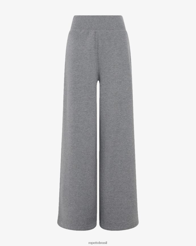 roupas br Repetto mulheres cal as de jogging grandes cinza claro
