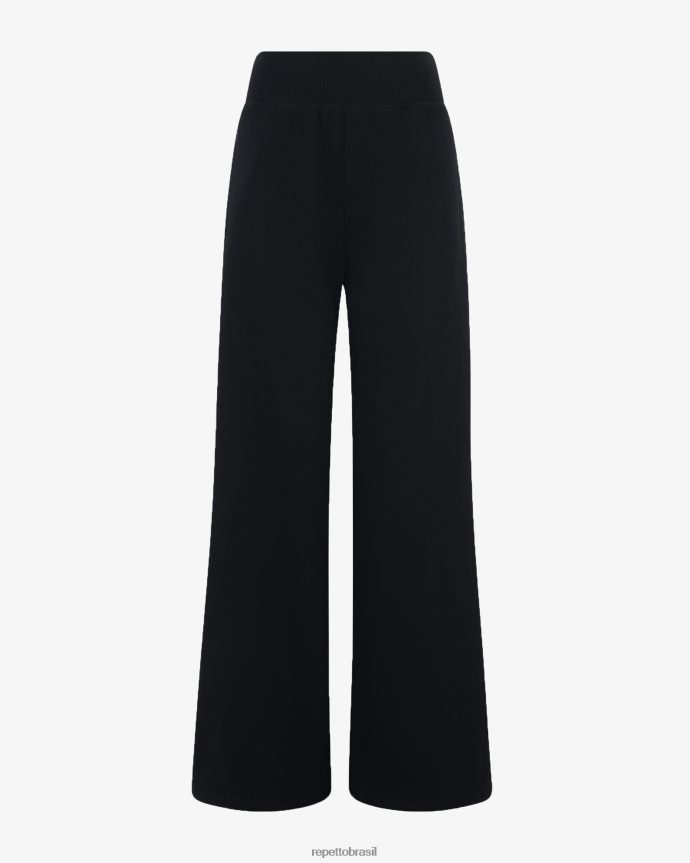 roupas br Repetto mulheres calças de jogging grandes preto 8JZ2L8370