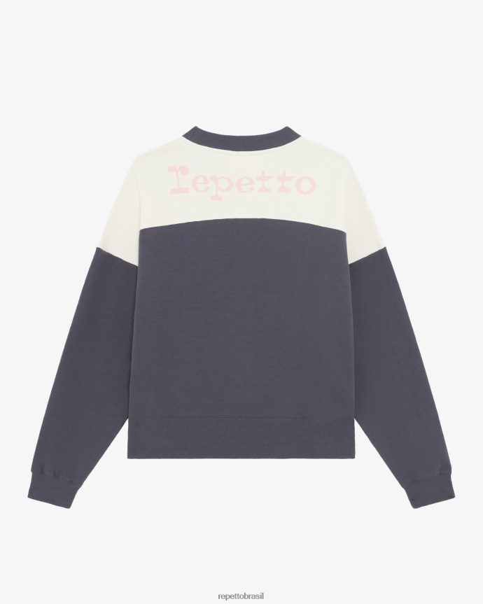 roupas br Repetto mulheres moletom grande cinza antracite 8JZ2L8355