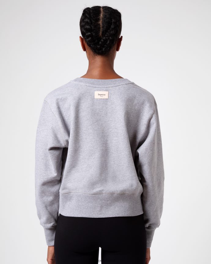 roupas br Repetto mulheres suéter cinza claro manchado 8JZ2L8357