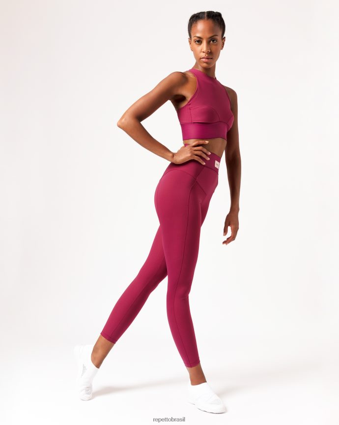 roupas br Repetto mulheres leggings intensas vermelho bordô 8JZ2L8298
