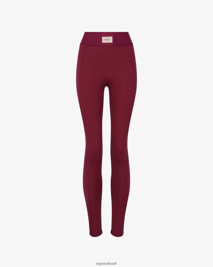 roupas br Repetto mulheres leggings intensas vermelho bordô 8JZ2L8298