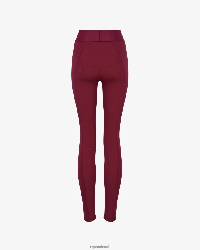roupas br Repetto mulheres leggings intensas vermelho bordô 8JZ2L8298