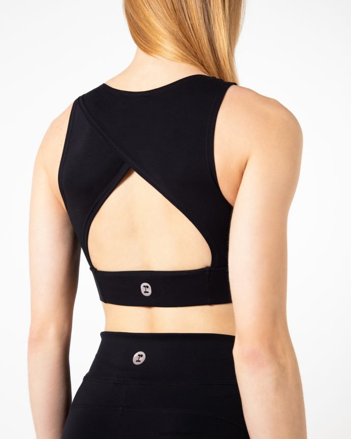 roupas br Repetto mulheres sutiã de seda ativo preto 8JZ2L8294