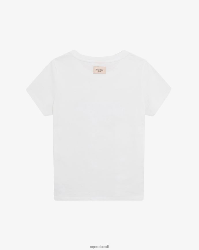 roupas br Repetto mulheres camiseta branco 8JZ2L8344