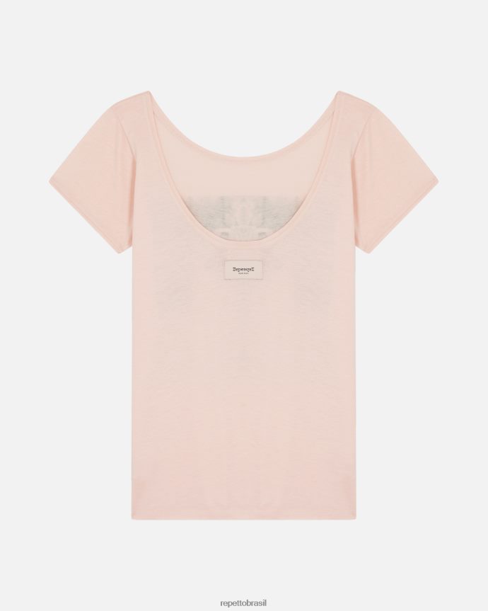 roupas br Repetto mulheres camiseta de balé urbano rosa nu 8JZ2L8346