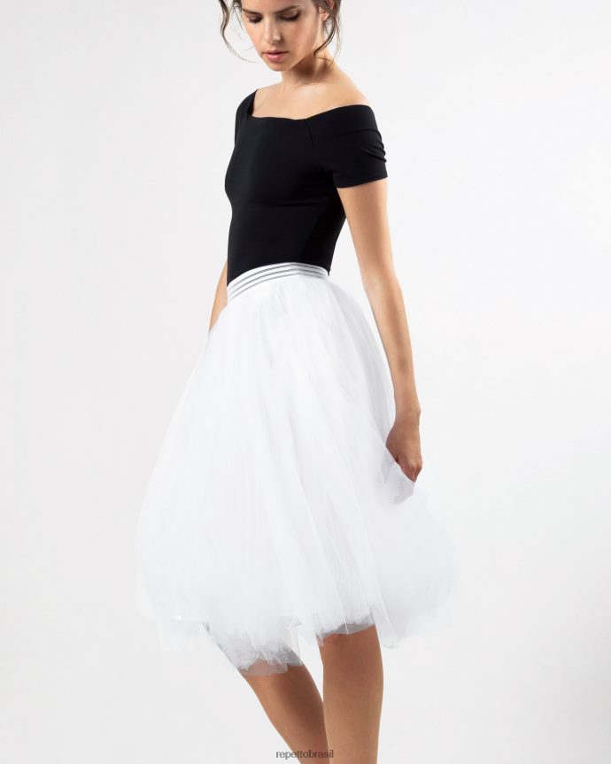 roupas br Repetto mulheres saia tutu branco 8JZ2L8386