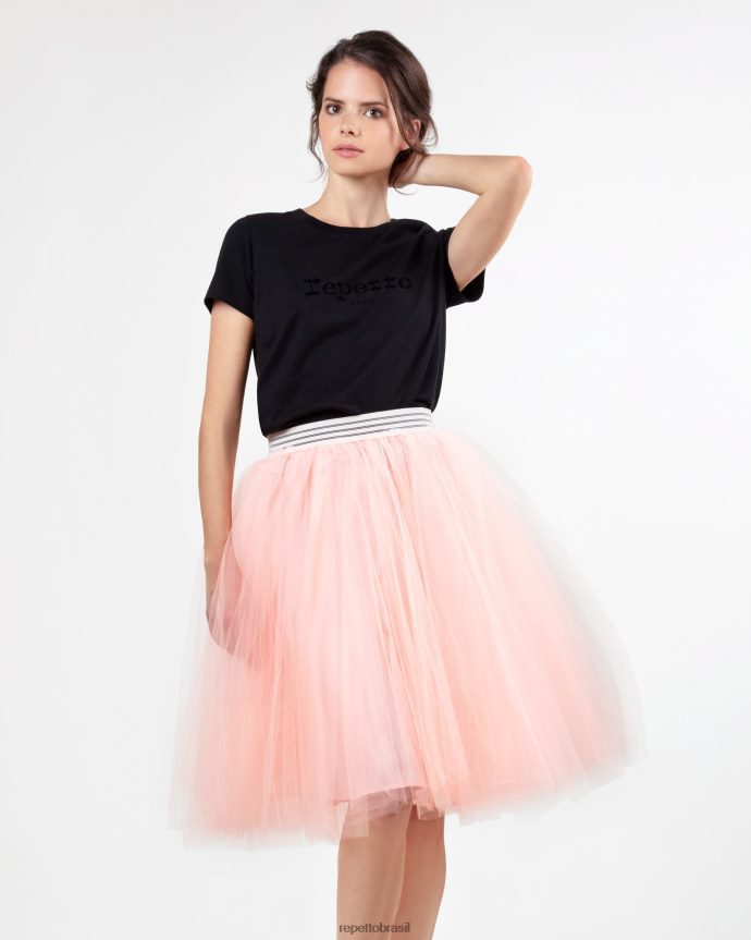 roupas br Repetto mulheres saia tutu laranja coral 8JZ2L8387